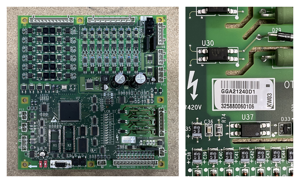 Lift part identification guide to PCBs